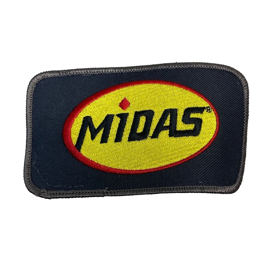 Vintage Auto Repair Car Car MIDAS BRAKES MUFFLERS Iron/Sew on Patch